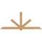 Ekena Millwork Kennewick Timber Gable Bracket, Western Red Cedar, 108"W x 45"H x 3 1/2"D x 5 1/2"F, 10/12 Pitch GBW108X45X0406KEN00SWR - alternate 1